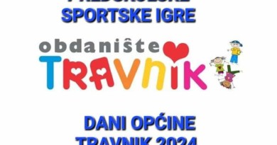 Počinju III. Predškolske sportske igre povodom Dana općine Travnik 2024