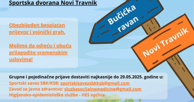 Sportski savez SBK/KSB tradicionalno “Pješačenjem do zdravlja„ – obilježava 31. maj Svjetski dan borbe protiv pušenja