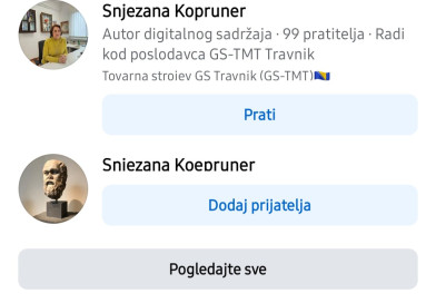 Upozorenje o lažnom Facebook profilu