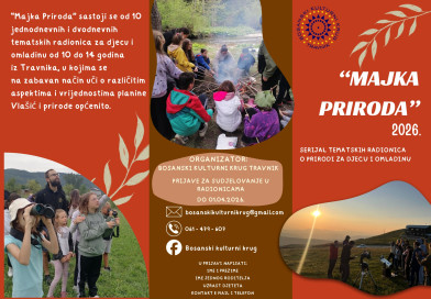 Bosanski kulturni krug najavljuje novi serijal radionica “Majka Priroda”